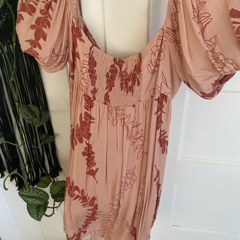 Ava Sky Plumeria Mini Dress - Picture 2 of 4